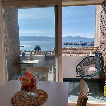 Vista Faro, Playa Panadeira Apartment Sanxenxo Bagian luar foto
