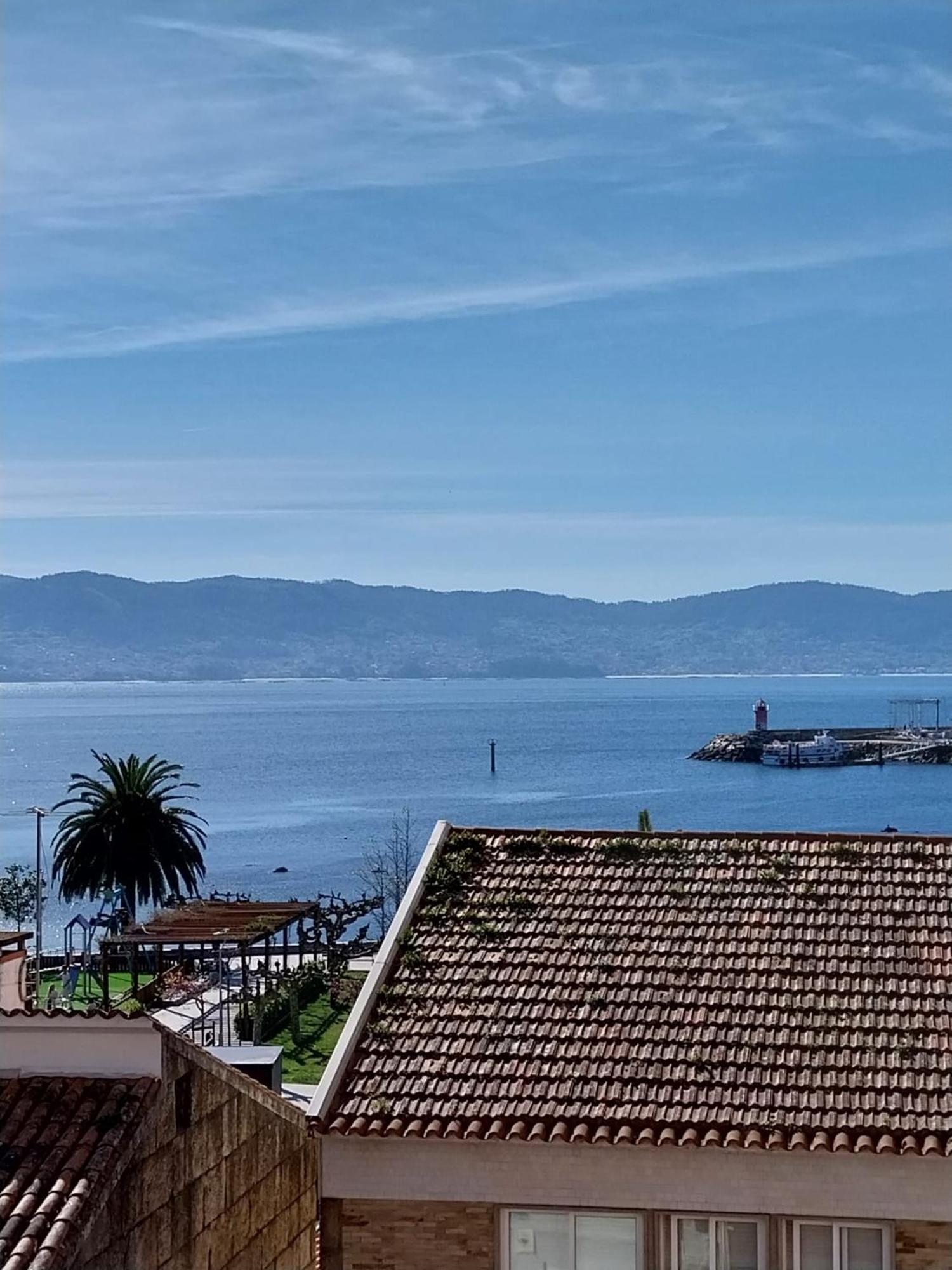 Vista Faro, Playa Panadeira Apartment Sanxenxo Bagian luar foto